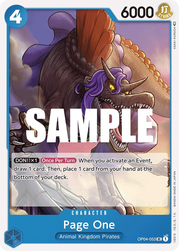 Page One [Kingdoms of Intrigue] | Eastridge Sports Cards & Games