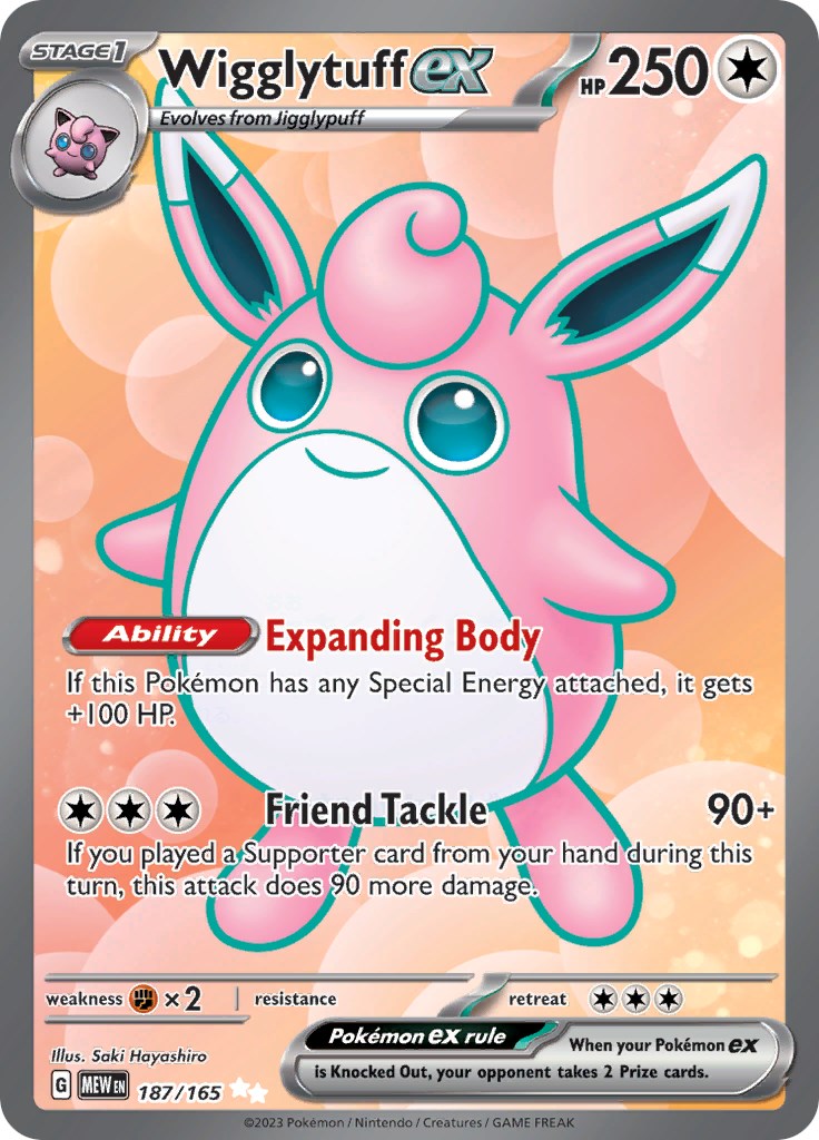 Wigglytuff ex (187/165) [Scarlet & Violet 151] | Eastridge Sports Cards & Games