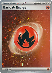 Basic Fire Energy (002) (Cosmos Holo) [Scarlet & Violet: Base Set] | Eastridge Sports Cards & Games