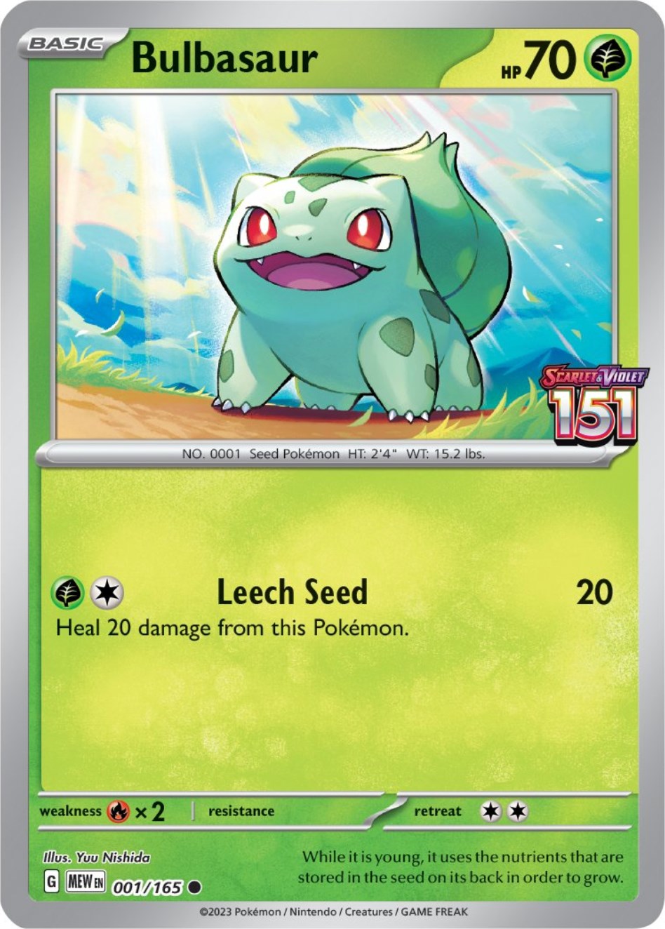 Bulbasaur (001/165) (Best Buy Exclusive) [Scarlet & Violet: 151] | Eastridge Sports Cards & Games