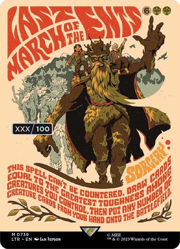 Last March of the Ents (Borderless Poster) (Serialized) [The Lord of the Rings: Tales of Middle-Earth] | Eastridge Sports Cards & Games