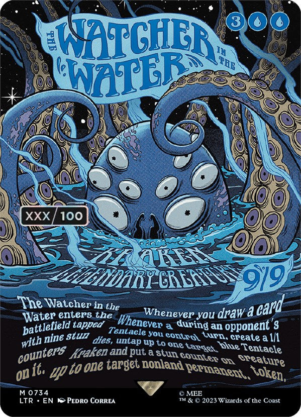 The Watcher in the Water (Borderless Poster) (Serialized) [The Lord of the Rings: Tales of Middle-Earth] | Eastridge Sports Cards & Games