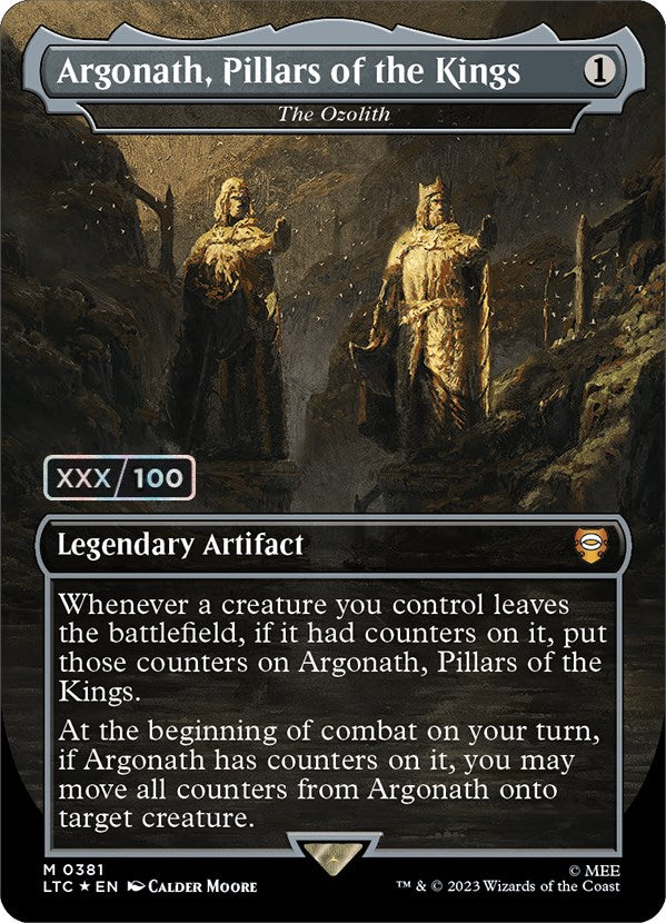 Argonath, Pillars of the Kings - The Ozolith (Serialized) [The Lord of the Rings: Tales of Middle-Earth Commander] | Eastridge Sports Cards & Games