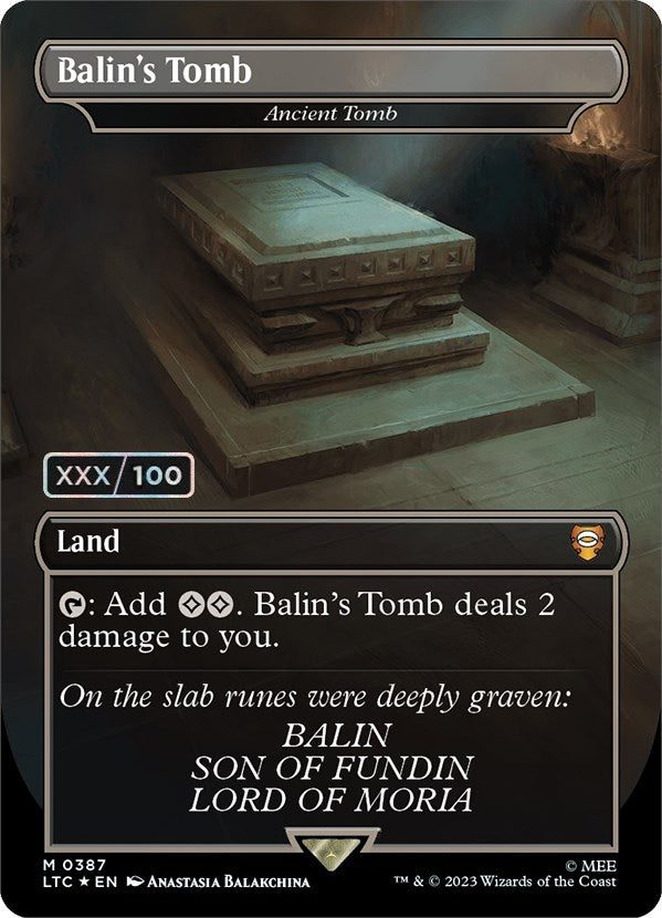 Balin's Tomb - Ancient Tomb (Serialized) [The Lord of the Rings: Tales of Middle-Earth Commander] | Eastridge Sports Cards & Games