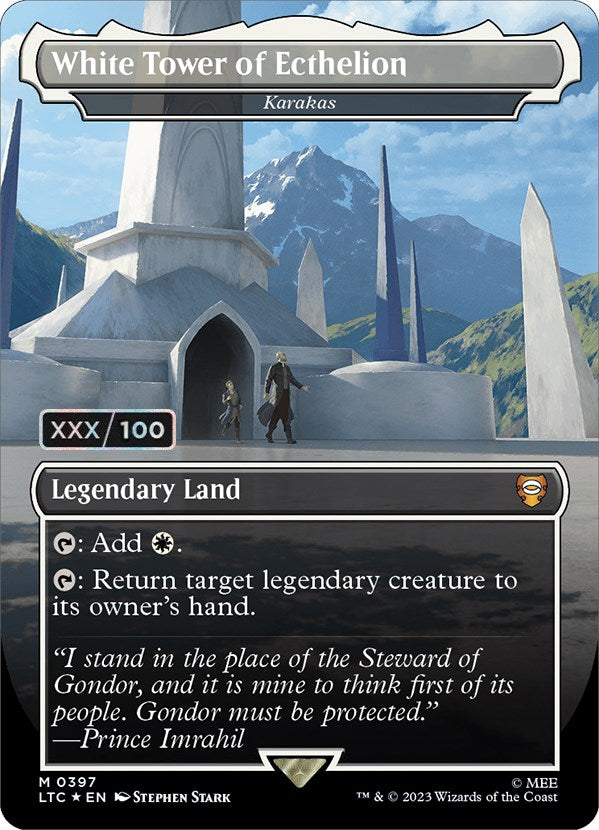 White Tower of Ecthelion - Karakas (Serialized) [The Lord of the Rings: Tales of Middle-Earth Commander] | Eastridge Sports Cards & Games