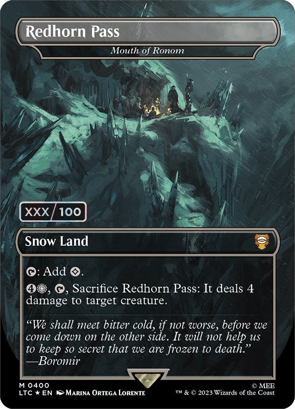 Redhorn Pass - Mouth of Ronom (Serialized) [The Lord of the Rings: Tales of Middle-Earth Commander] | Eastridge Sports Cards & Games