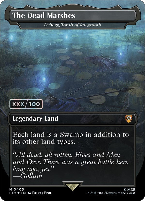 The Dead Marshes - Urborg, Tomb of Yawgmoth (Serialized) [The Lord of the Rings: Tales of Middle-Earth Commander] | Eastridge Sports Cards & Games