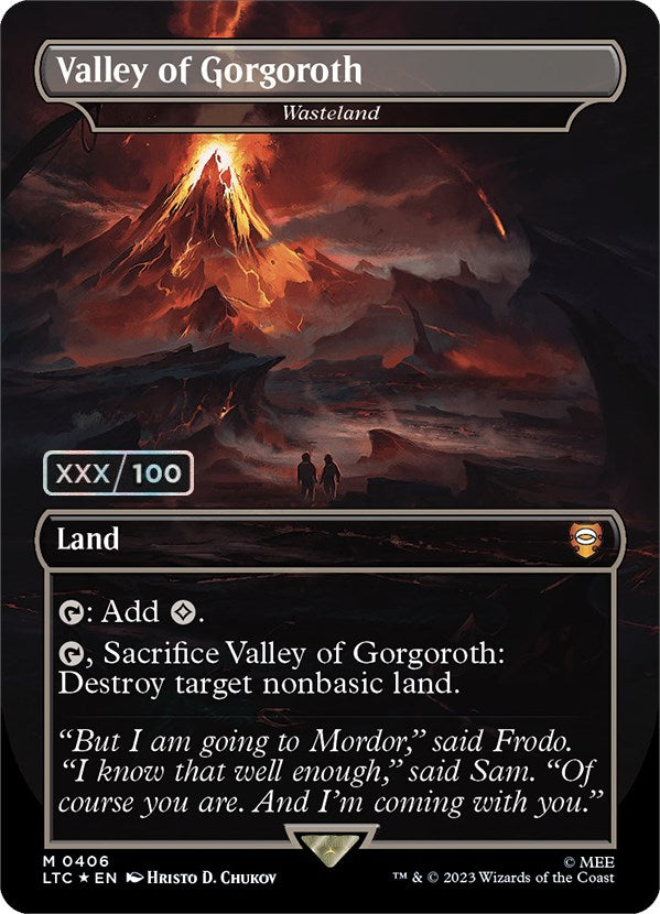 Valley of Gorgoroth - Wasteland (Serialized) [The Lord of the Rings: Tales of Middle-Earth Commander] | Eastridge Sports Cards & Games