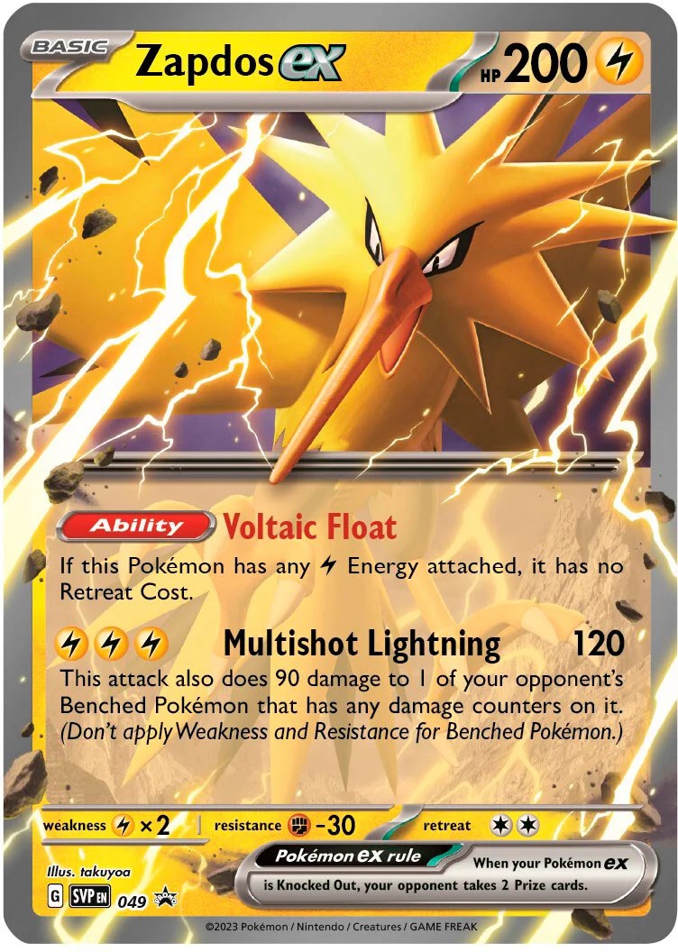 Zapdos ex (049) (Jumbo Card) [Scarlet & Violet: Black Star Promos] | Eastridge Sports Cards & Games