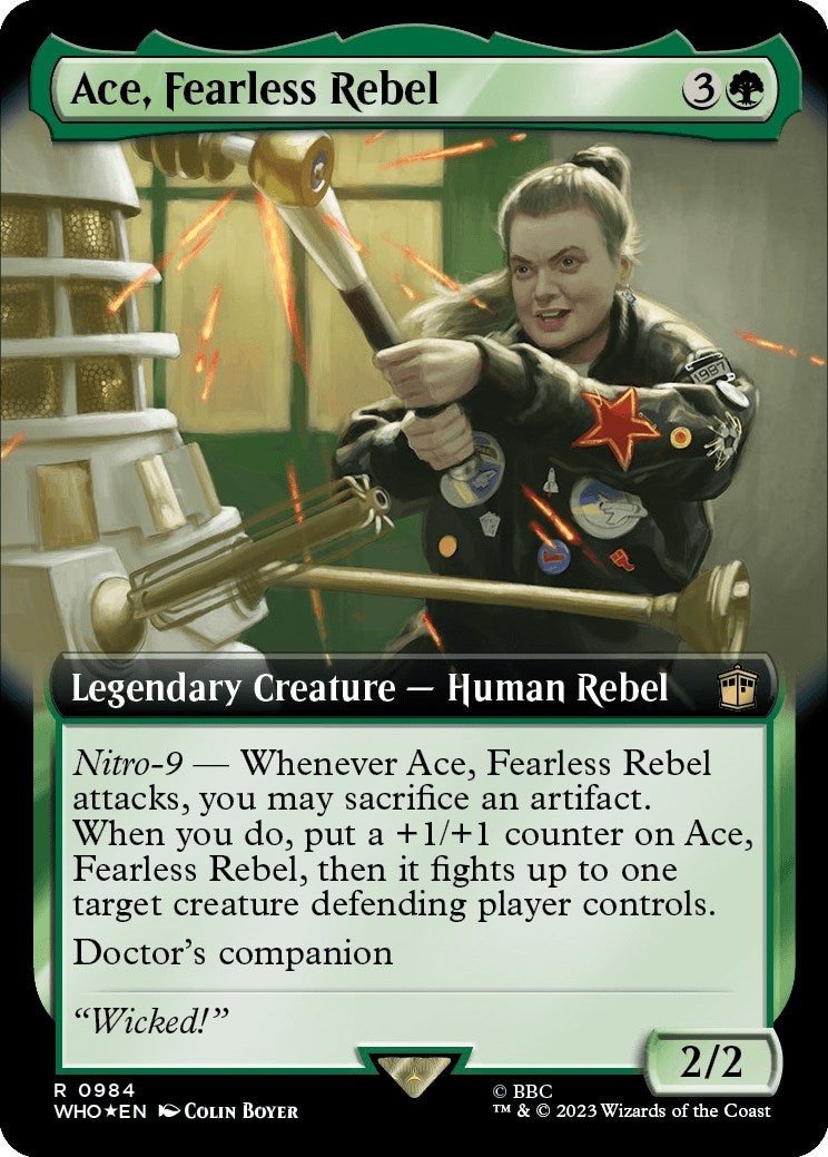 Ace, Fearless Rebel (Extended Art) (Surge Foil) [Doctor Who] | Eastridge Sports Cards & Games