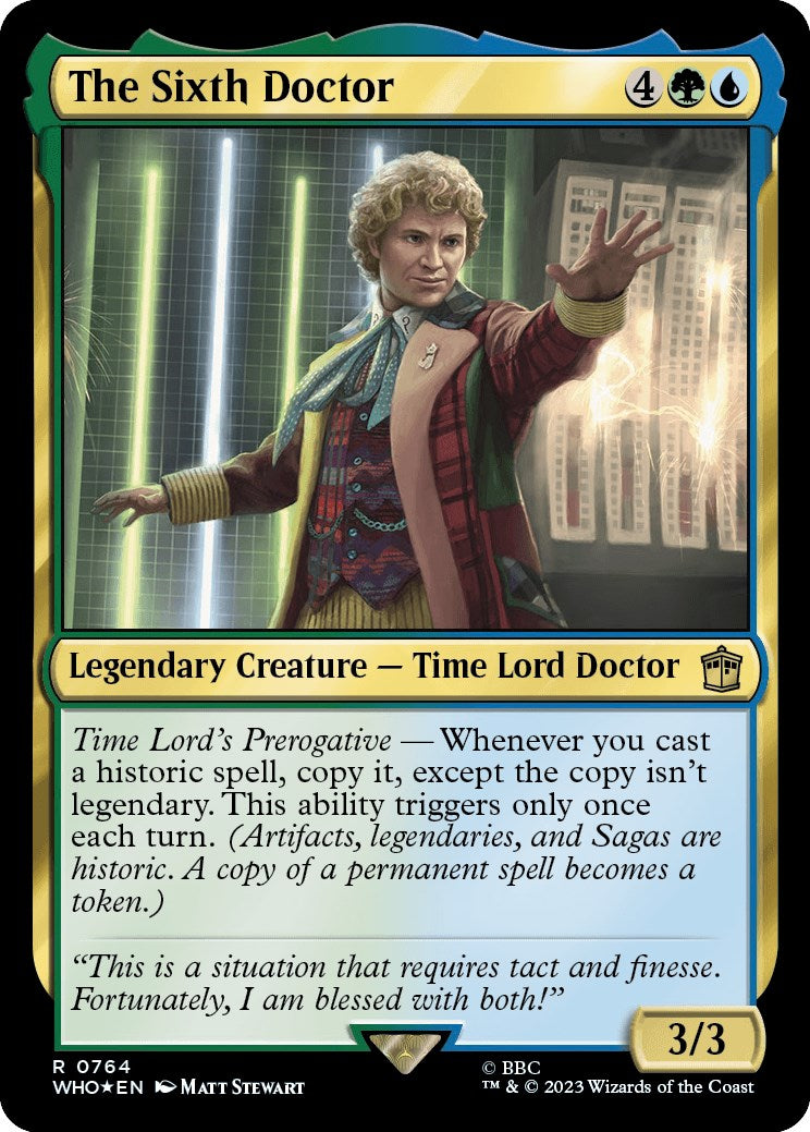 The Sixth Doctor (Surge Foil) [Doctor Who] | Eastridge Sports Cards & Games