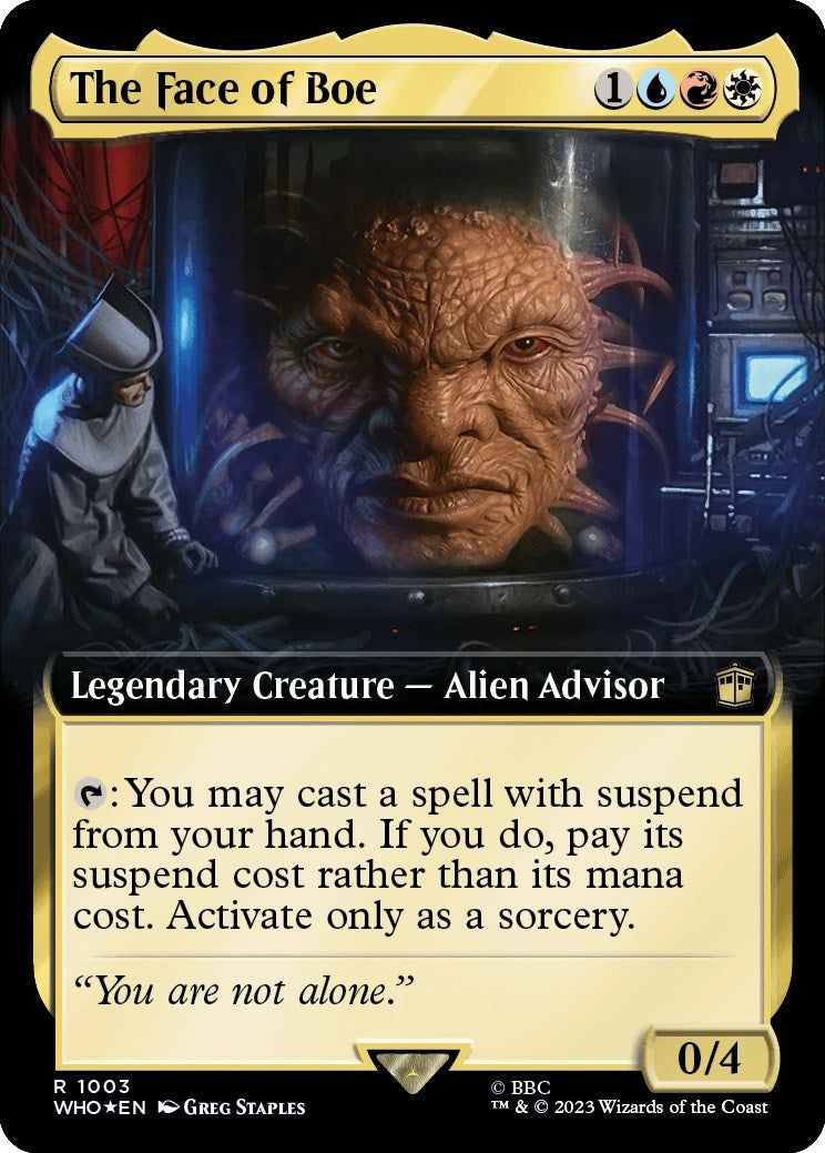 The Face of Boe (Extended Art) (Surge Foil) [Doctor Who] | Eastridge Sports Cards & Games