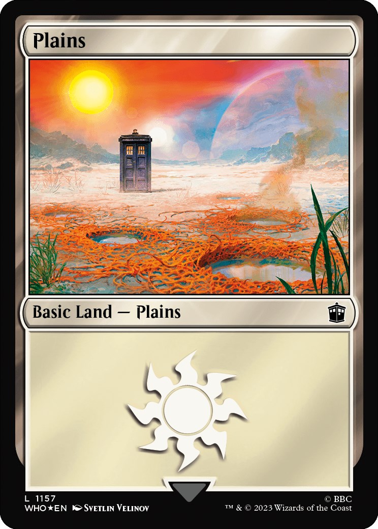 Plains (1157) (Surge Foil) [Doctor Who] | Eastridge Sports Cards & Games