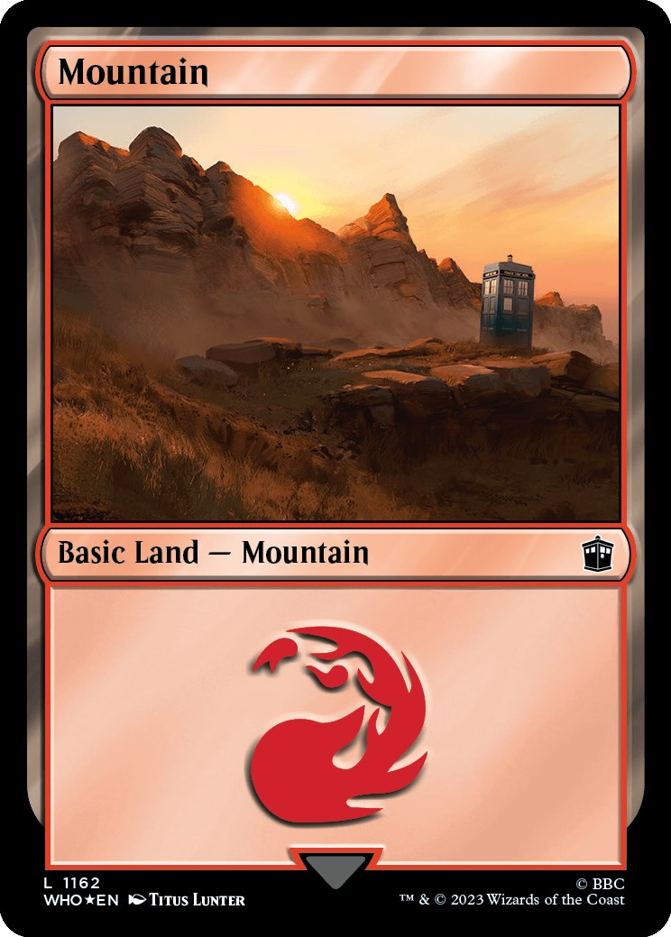 Mountain (1162) (Surge Foil) [Doctor Who] | Eastridge Sports Cards & Games