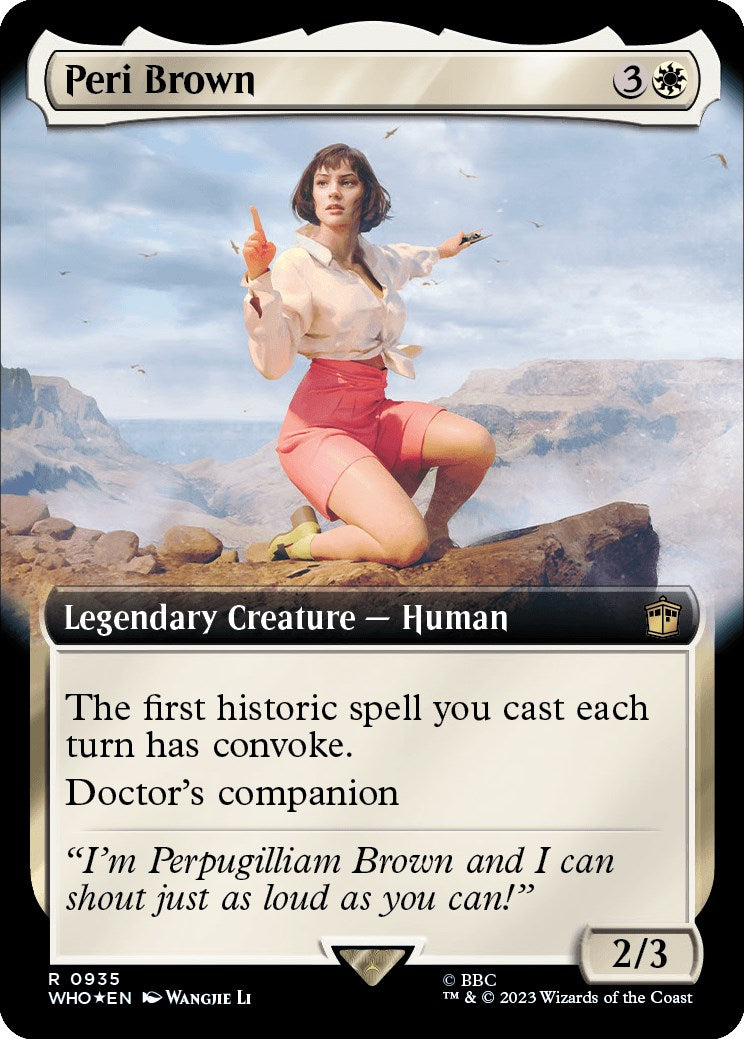 Peri Brown (Extended Art) (Surge Foil) [Doctor Who] | Eastridge Sports Cards & Games