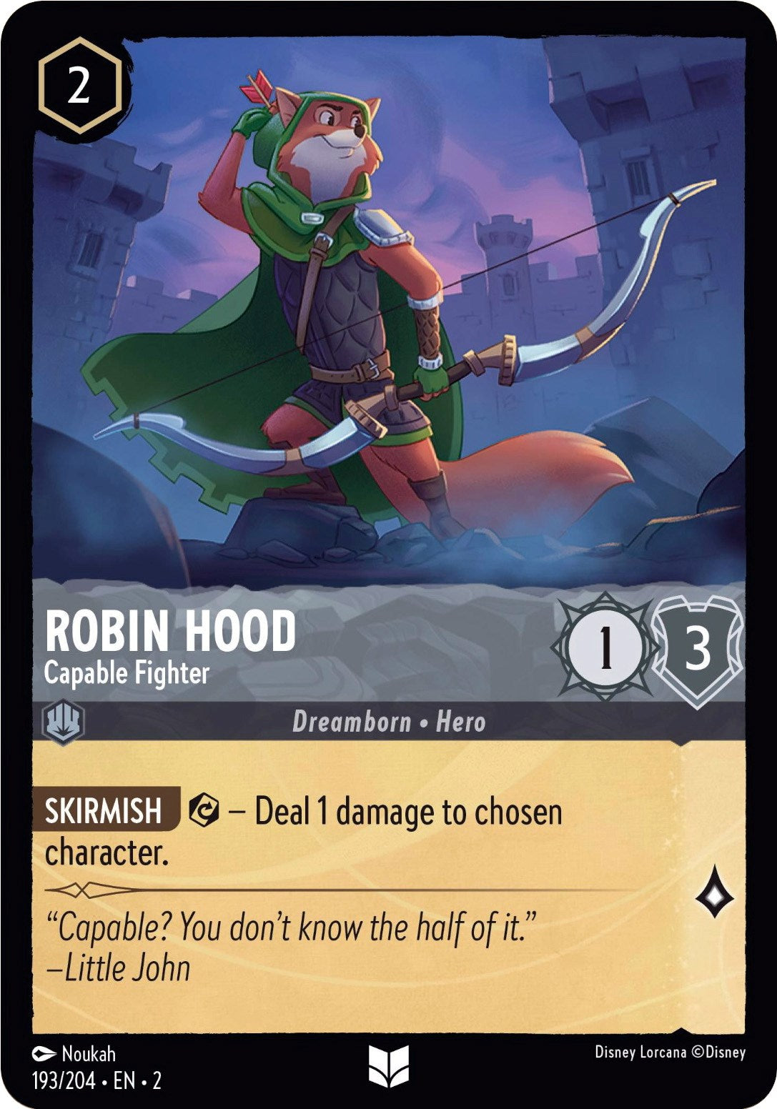 Robin Hood - Capable Fighter (193/204) [Rise of the Floodborn] | Eastridge Sports Cards & Games