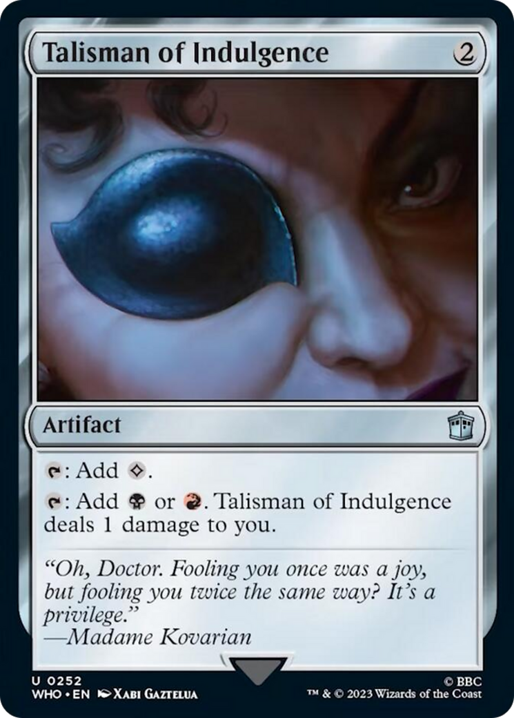 Talisman of Indulgence [Doctor Who] | Eastridge Sports Cards & Games