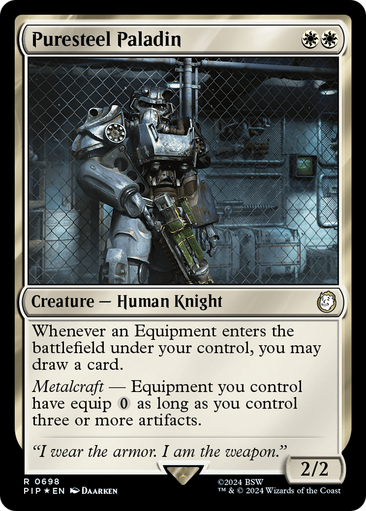 Puresteel Paladin (Surge Foil) [Fallout] | Eastridge Sports Cards & Games