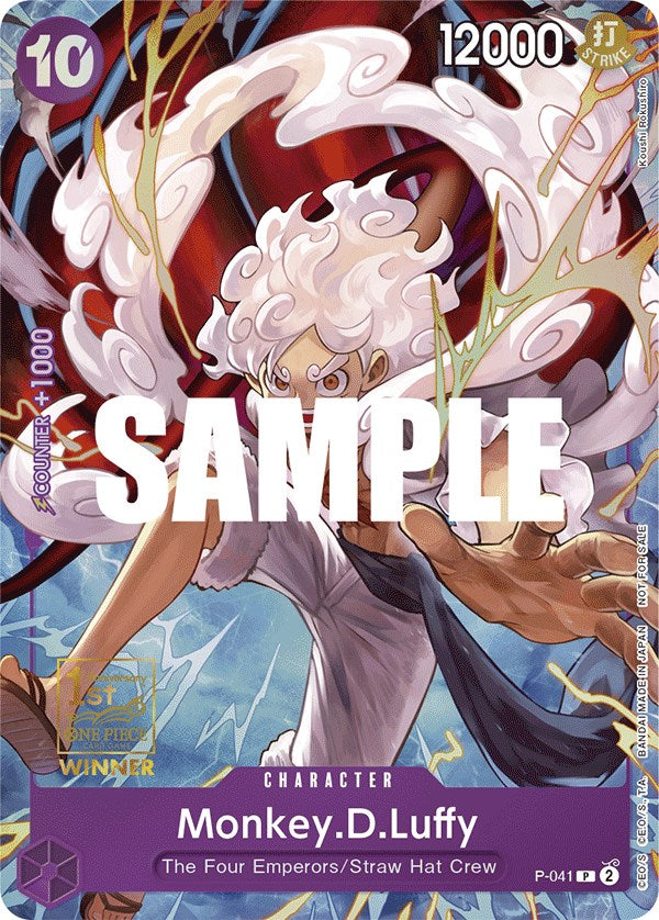 Monkey.D.Luffy (1st Anniversary Tournament) [One Piece Promotion Cards] | Eastridge Sports Cards & Games