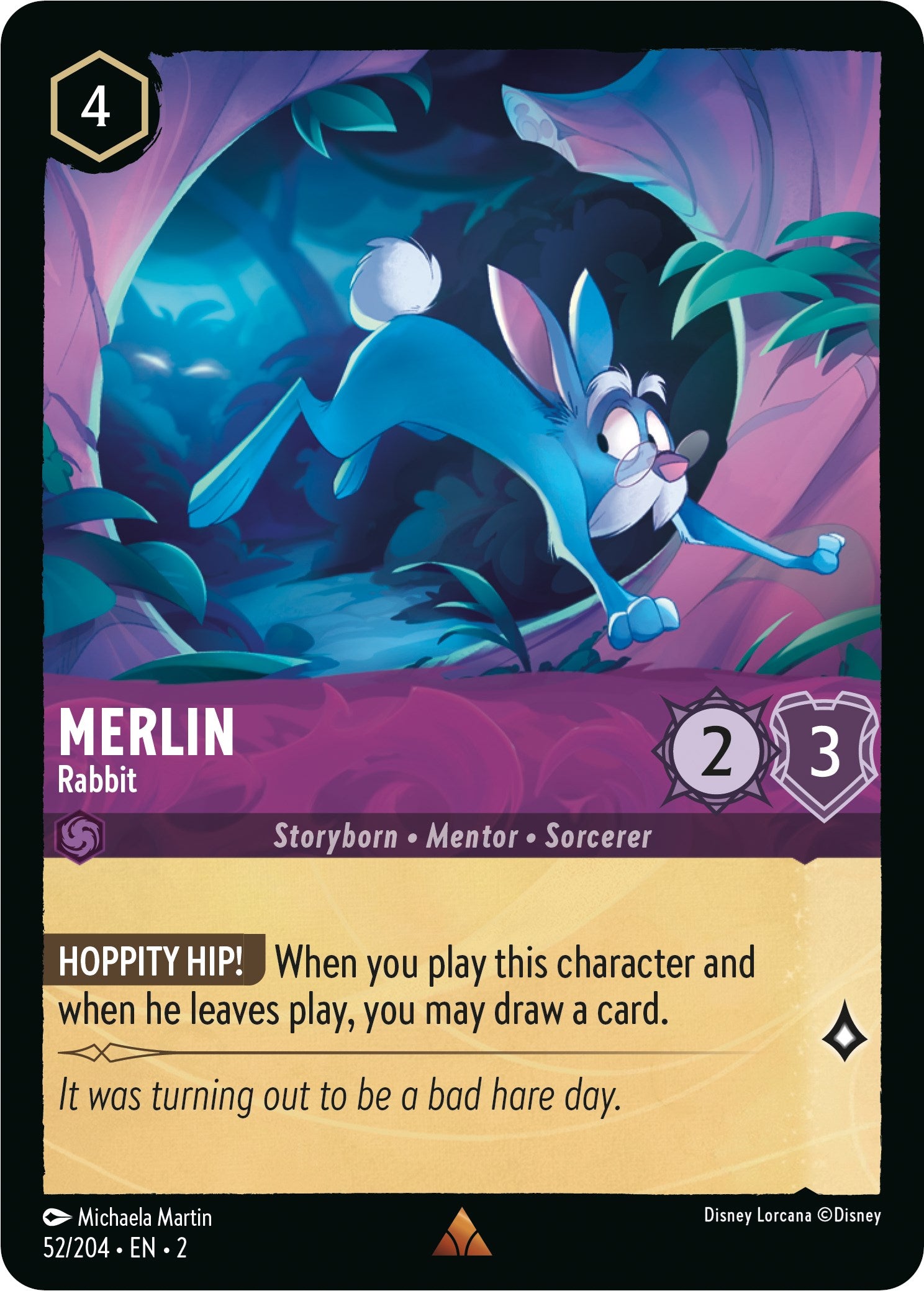 Merlin - Rabbit (52/204) [Rise of the Floodborn] | Eastridge Sports Cards & Games
