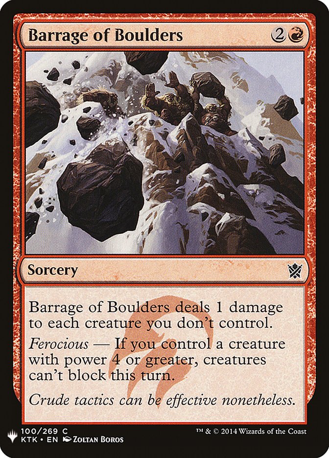 Barrage of Boulders [Mystery Booster] | Eastridge Sports Cards & Games