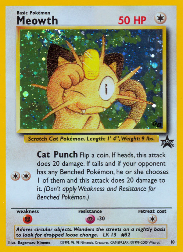 Meowth (10) [Wizards of the Coast: Black Star Promos] | Eastridge Sports Cards & Games