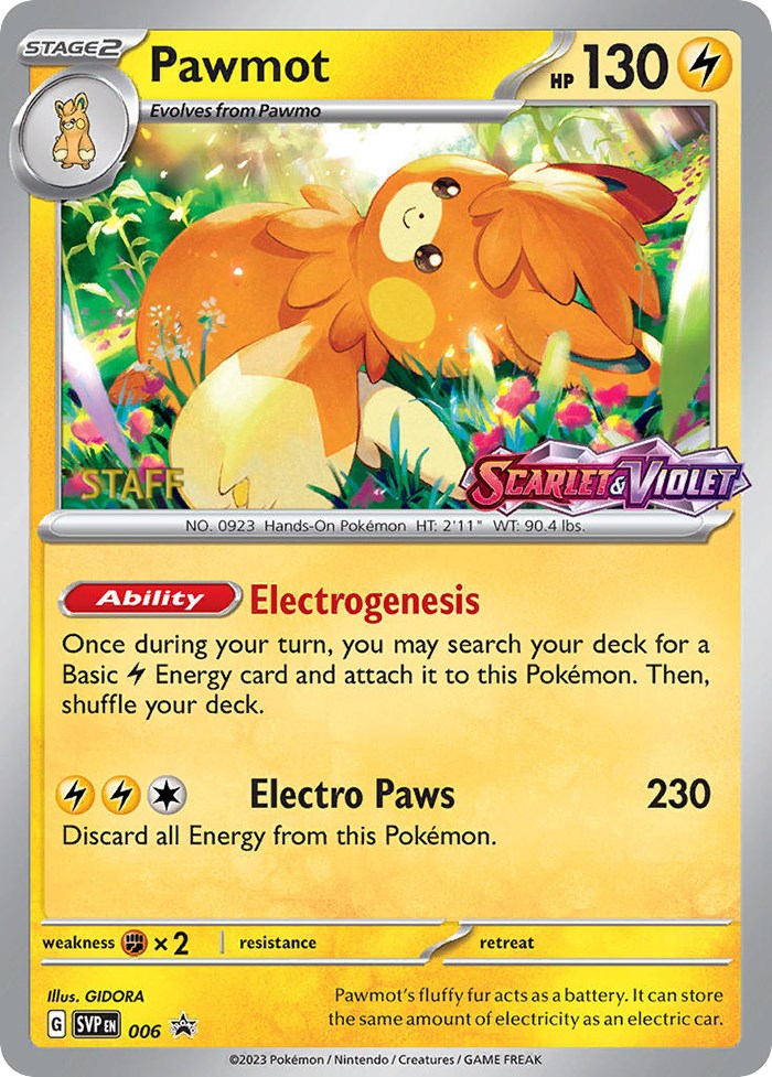 Pawmot (006) [Staff] [Scarlet & Violet 151] | Eastridge Sports Cards & Games