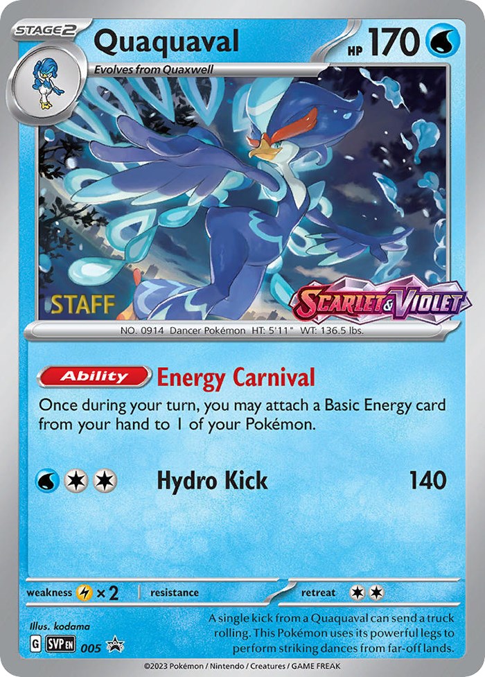 Quaquaval (005) [Staff] [Scarlet & Violet 151] | Eastridge Sports Cards & Games