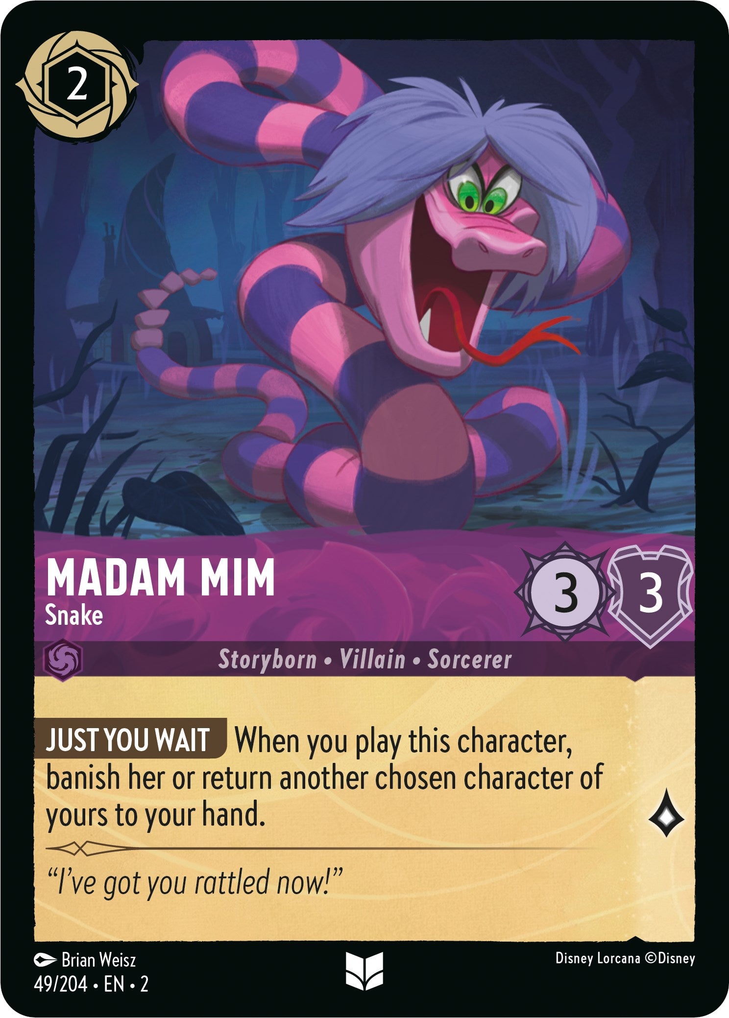 Madam Mim - Snake (49/204) [Rise of the Floodborn] | Eastridge Sports Cards & Games