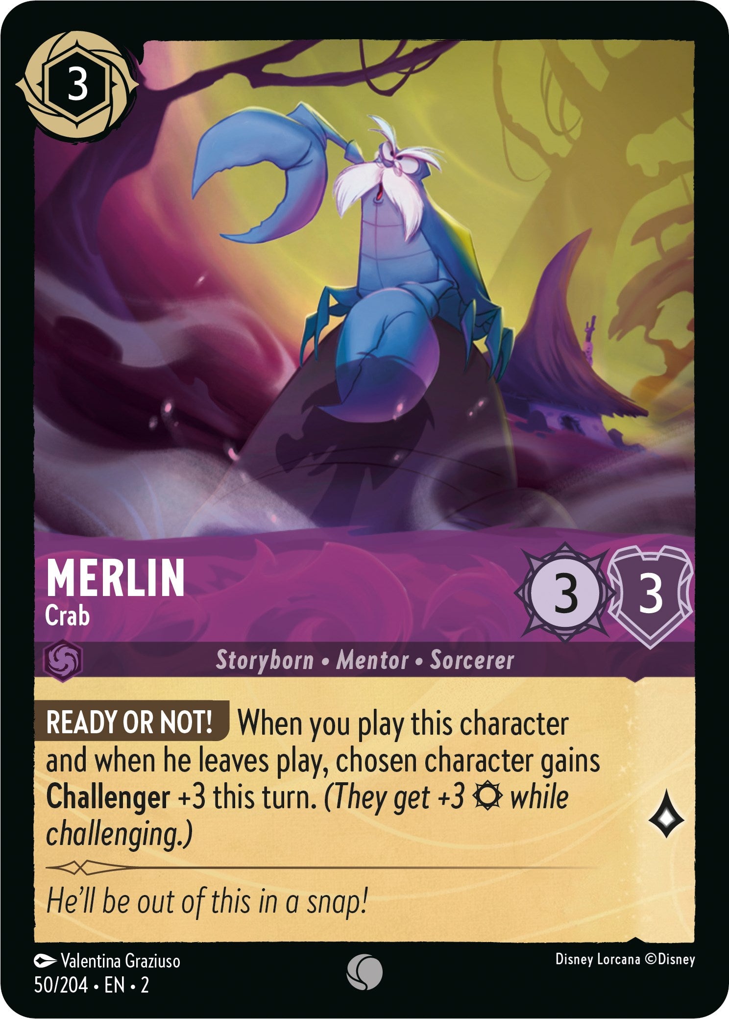 Merlin - Crab (50/204) [Rise of the Floodborn] | Eastridge Sports Cards & Games