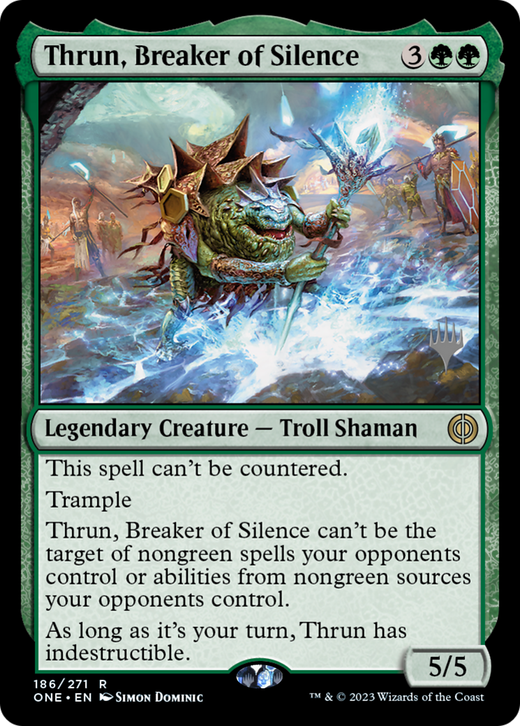 Thrun, Breaker of Silence (Promo Pack) [Phyrexia: All Will Be One Promos] | Eastridge Sports Cards & Games