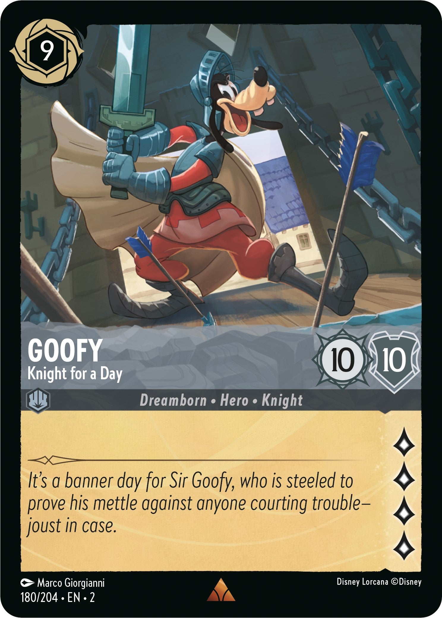Goofy - Knight for a Day (180/204) [Rise of the Floodborn] | Eastridge Sports Cards & Games