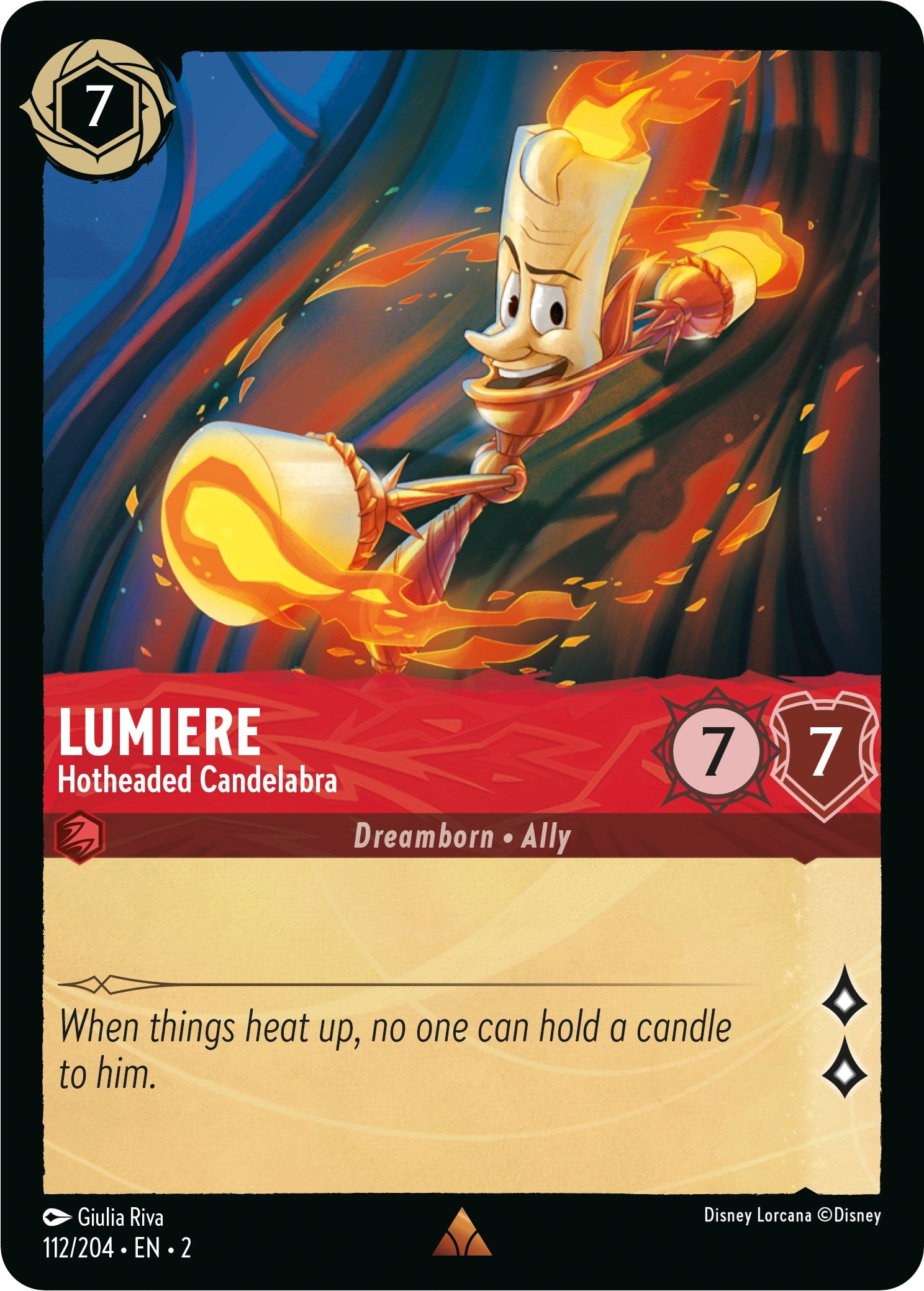 Lumiere - Hotheaded Candelabra (112/204) [Rise of the Floodborn] | Eastridge Sports Cards & Games