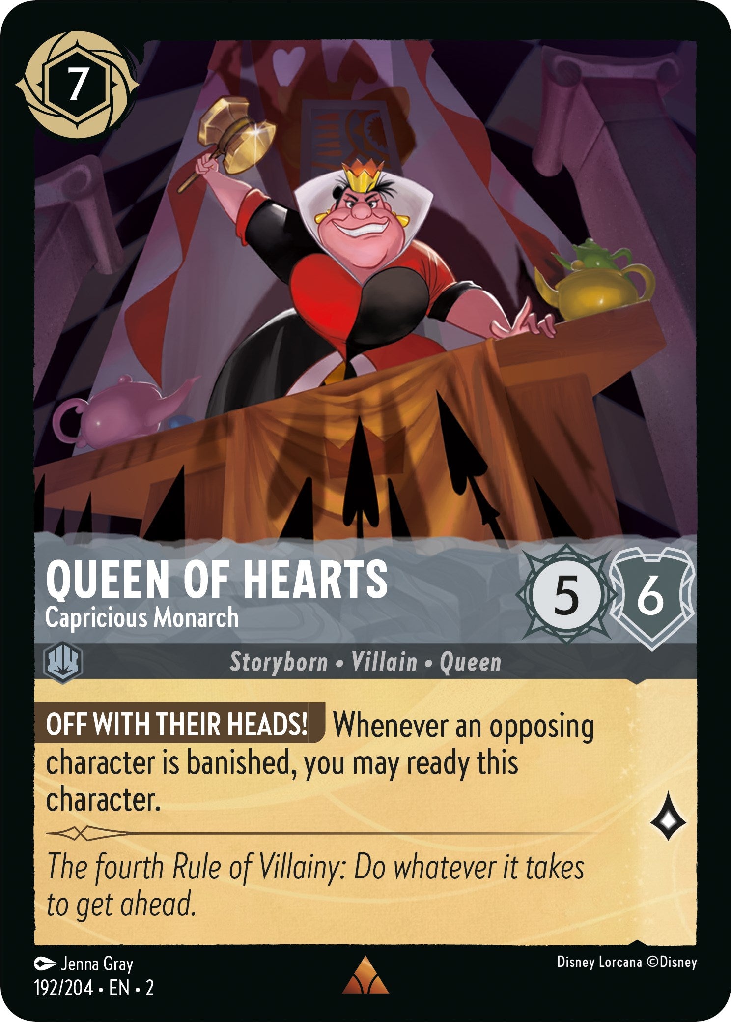 Queen of Hearts - Capricious Monarch (192/204) [Rise of the Floodborn] | Eastridge Sports Cards & Games
