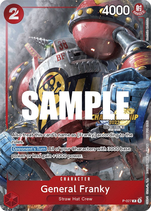 General Franky (CS 2023 Event Pack) [One Piece Promotion Cards] | Eastridge Sports Cards & Games
