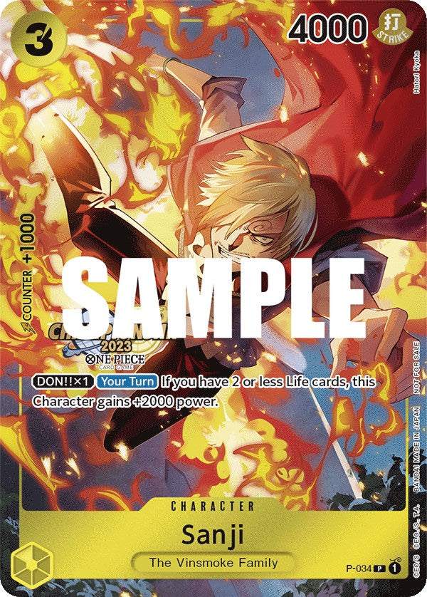 Sanji (CS 2023 Event Pack) [One Piece Promotion Cards] | Eastridge Sports Cards & Games