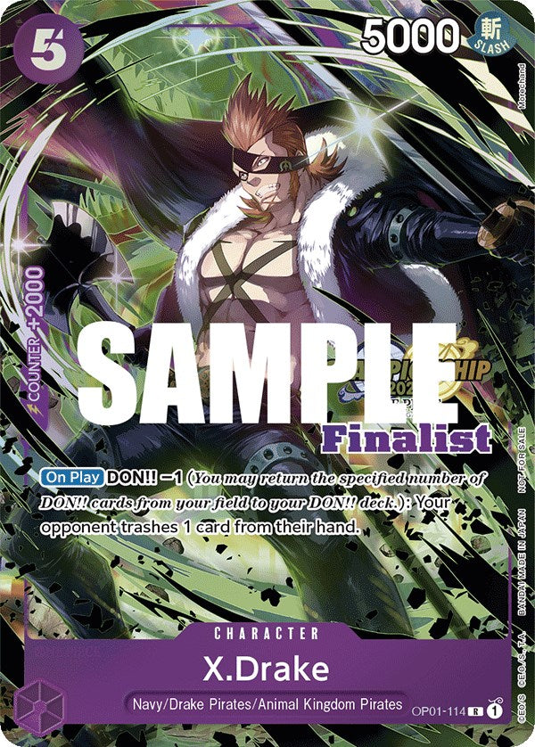 X.Drake (CS 2023 Top Players Pack) [Finalist] [One Piece Promotion Cards] | Eastridge Sports Cards & Games