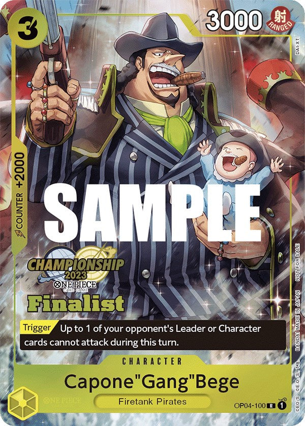 Capone"Gang"Bege (CS 2023 Top Players Pack) [Finalist] [One Piece Promotion Cards] | Eastridge Sports Cards & Games