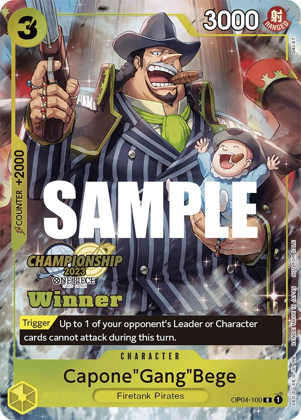 Capone"Gang"Bege (CS 2023 Top Players Pack) [Winner] [One Piece Promotion Cards] | Eastridge Sports Cards & Games