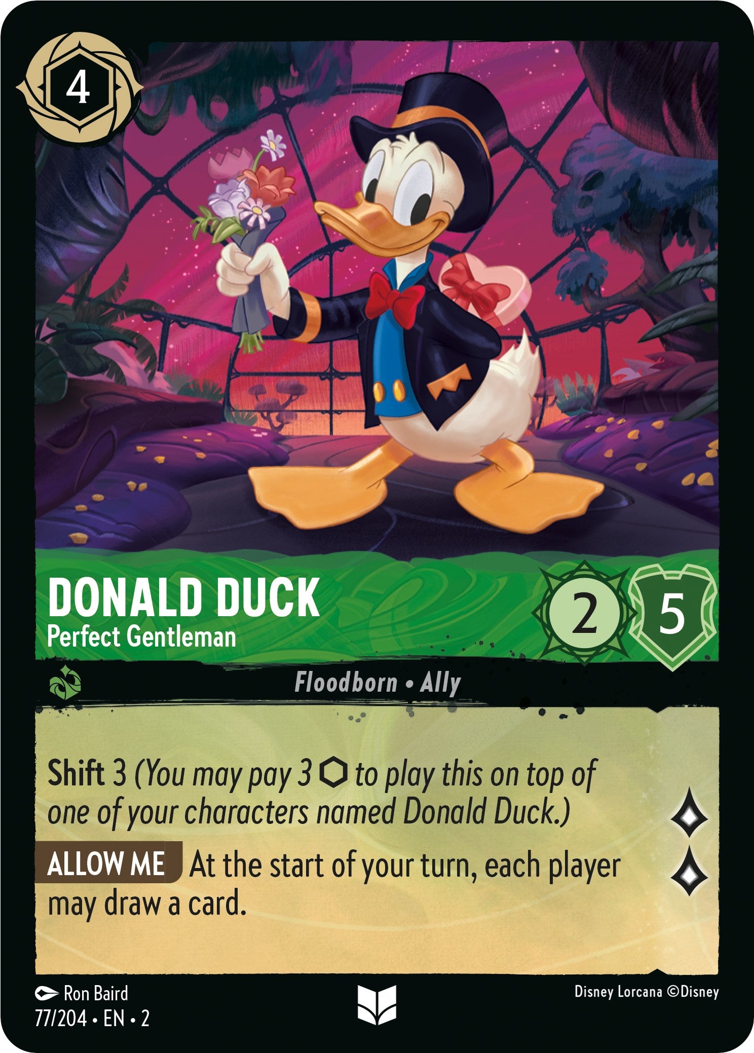 Donald Duck - Perfect Gentleman (77/204) [Rise of the Floodborn] | Eastridge Sports Cards & Games