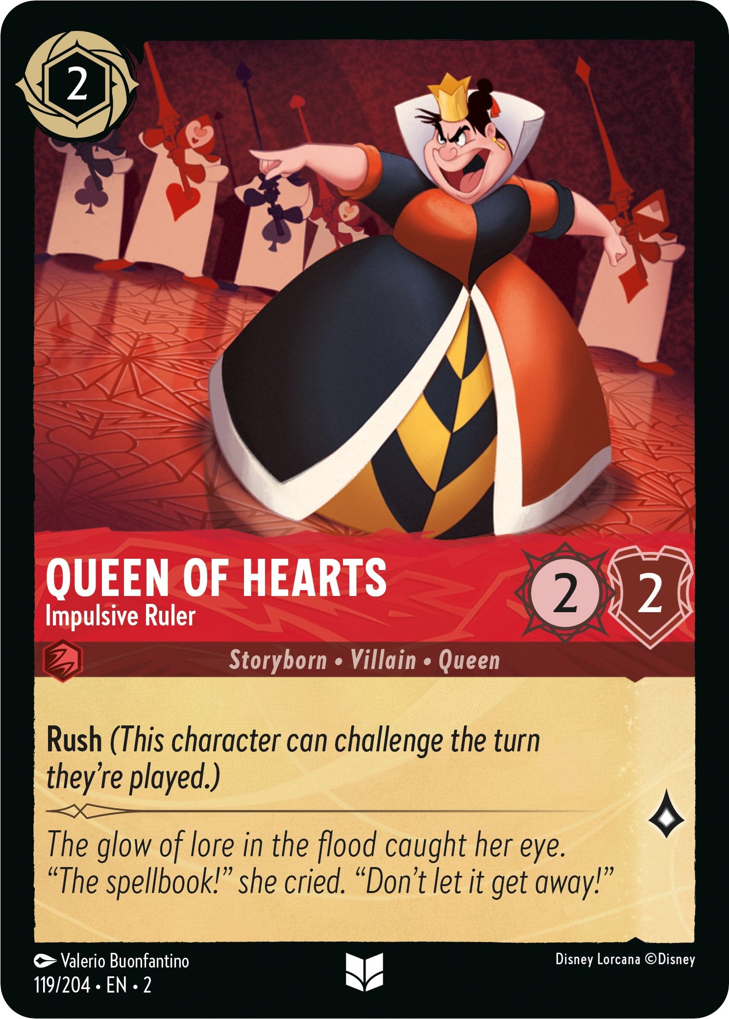Queen of Hearts - Impulsive Ruler (119/204) [Rise of the Floodborn] | Eastridge Sports Cards & Games