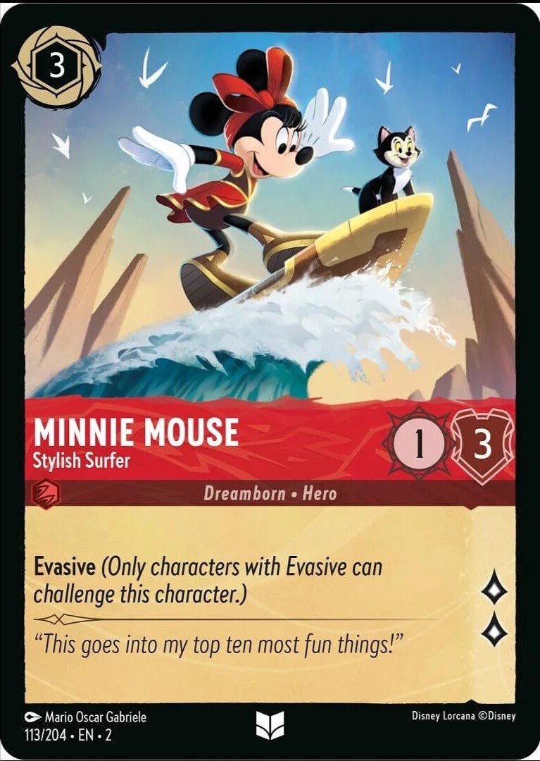 Minnie Mouse - Stylish Surfer (113/204) [Rise of the Floodborn] | Eastridge Sports Cards & Games