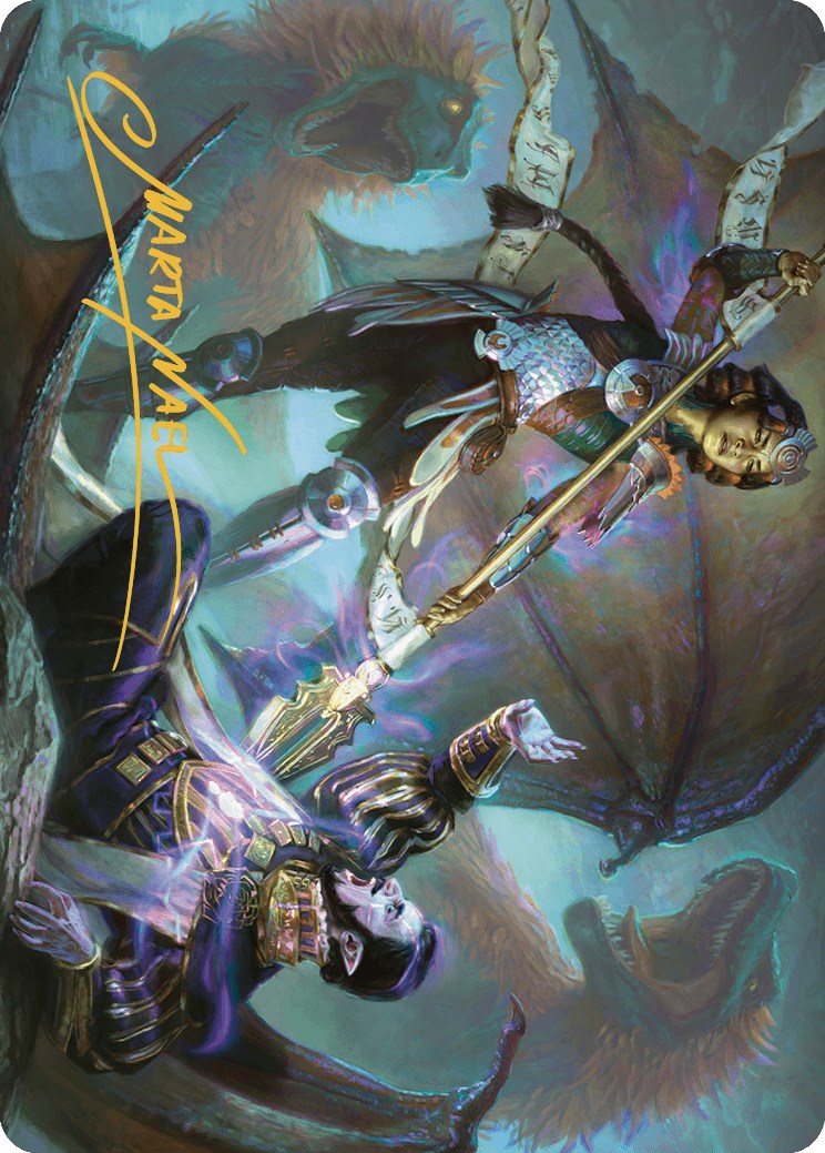 Huatli's Final Strike Art Card (Gold-Stamped Signature) [The Lost Caverns of Ixalan Art Series] | Eastridge Sports Cards & Games