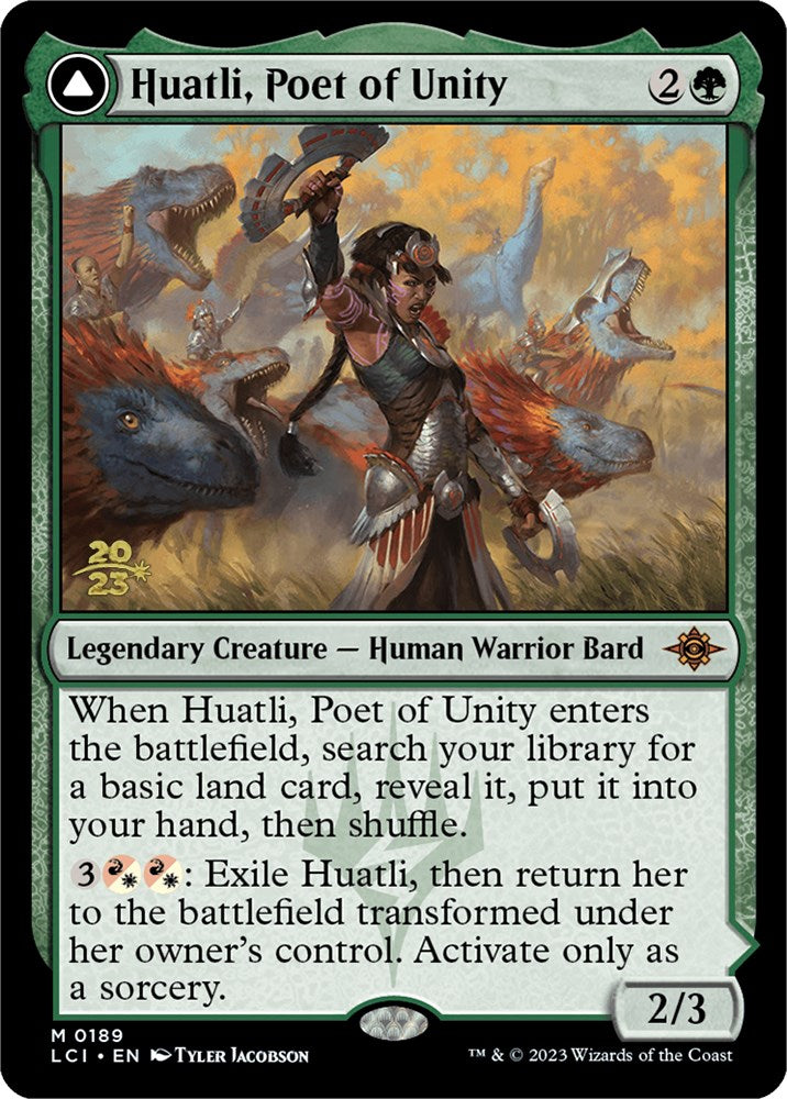 Huatli, Poet of Unity // Roar of the Fifth People [The Lost Caverns of Ixalan Prerelease Cards] | Eastridge Sports Cards & Games