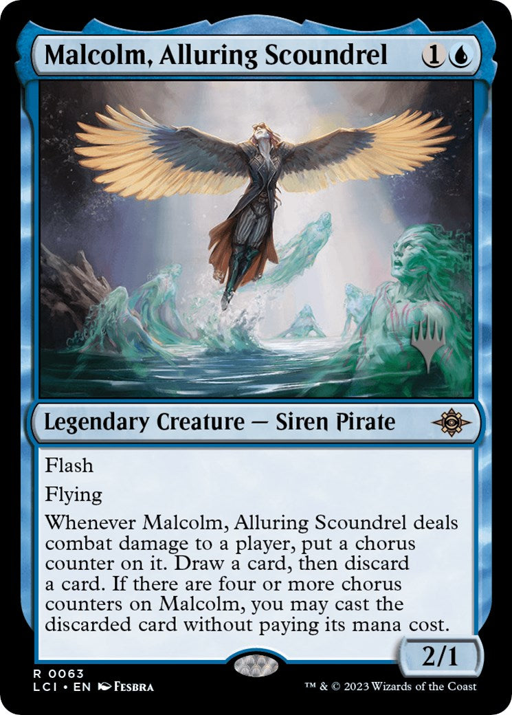Malcolm, Alluring Scoundrel (Promo Pack) [The Lost Caverns of Ixalan Promos] | Eastridge Sports Cards & Games