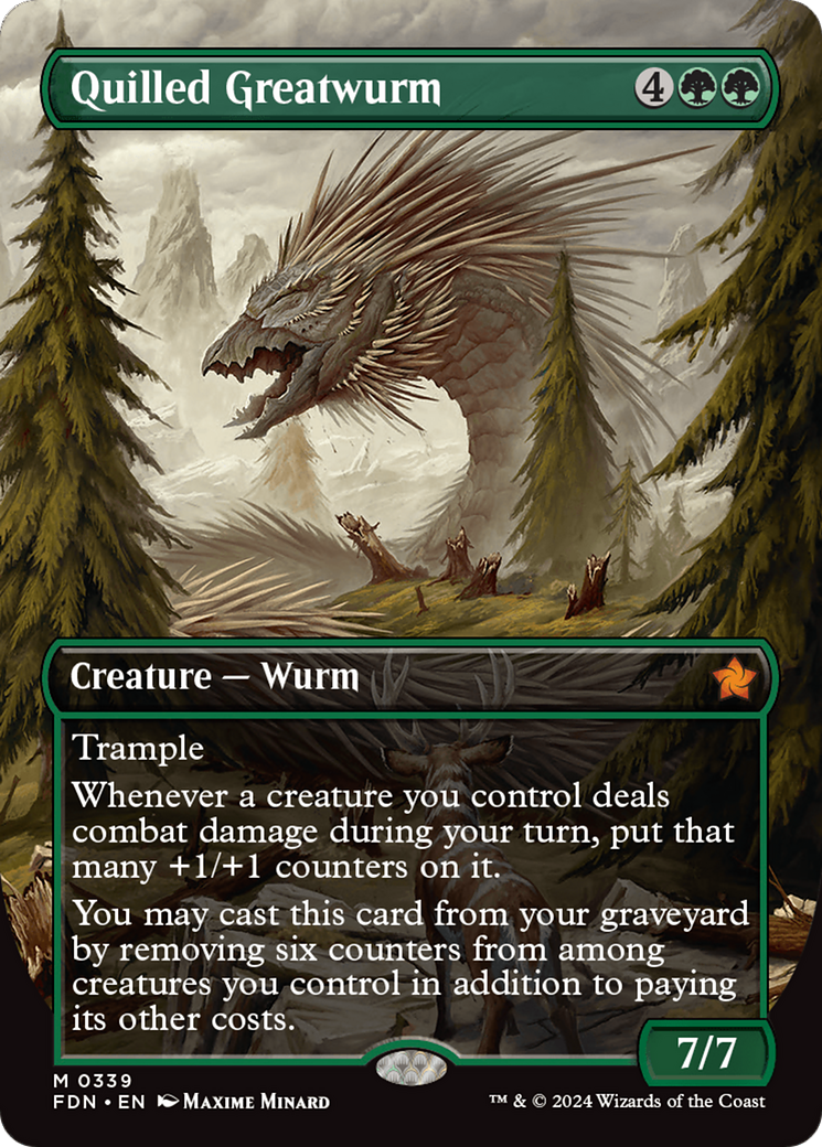 Quilled Greatwurm (Borderless) [Foundations] | Eastridge Sports Cards & Games