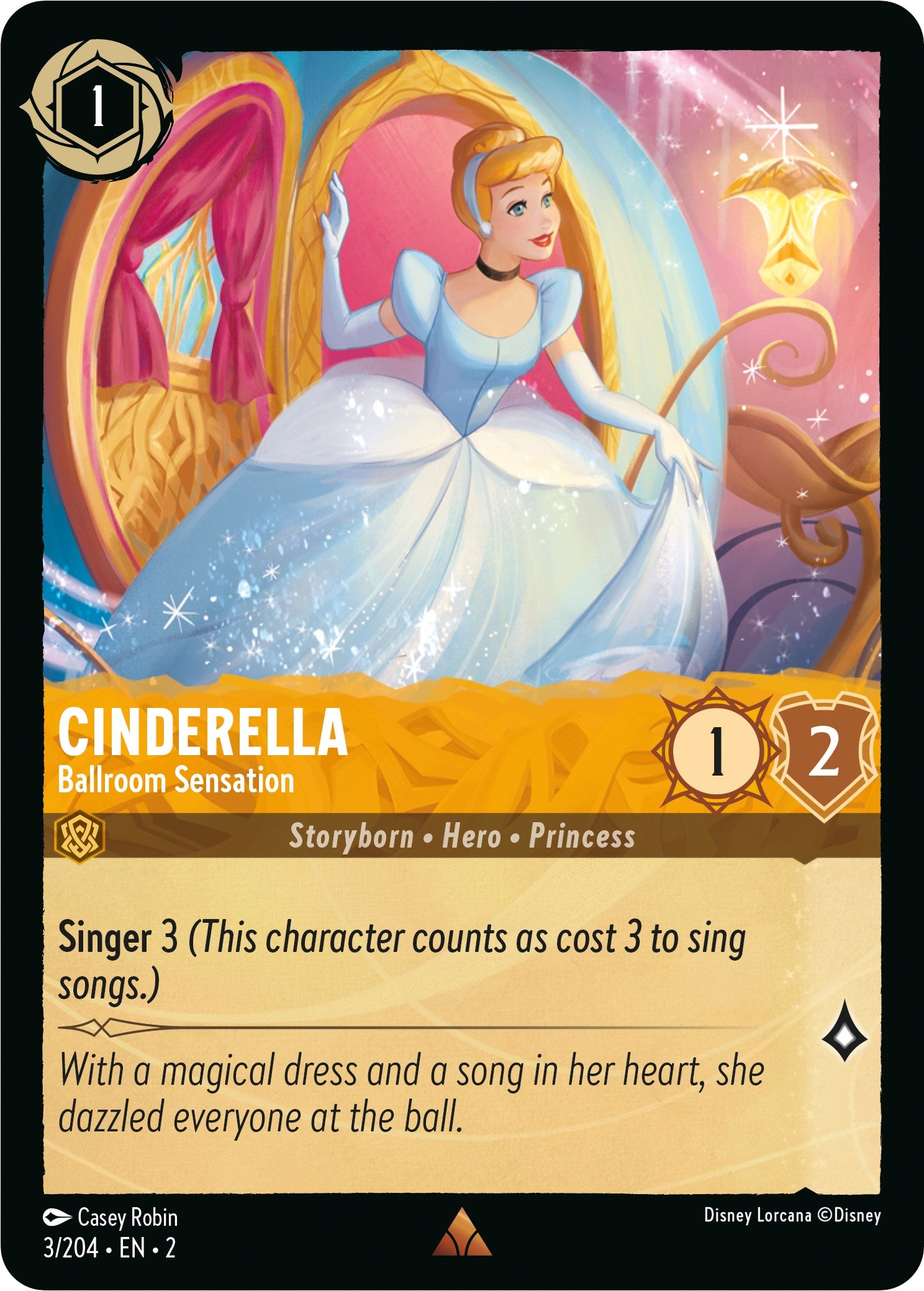 Cinderella - Ballroom Sensation (3/204) [Rise of the Floodborn] | Eastridge Sports Cards & Games