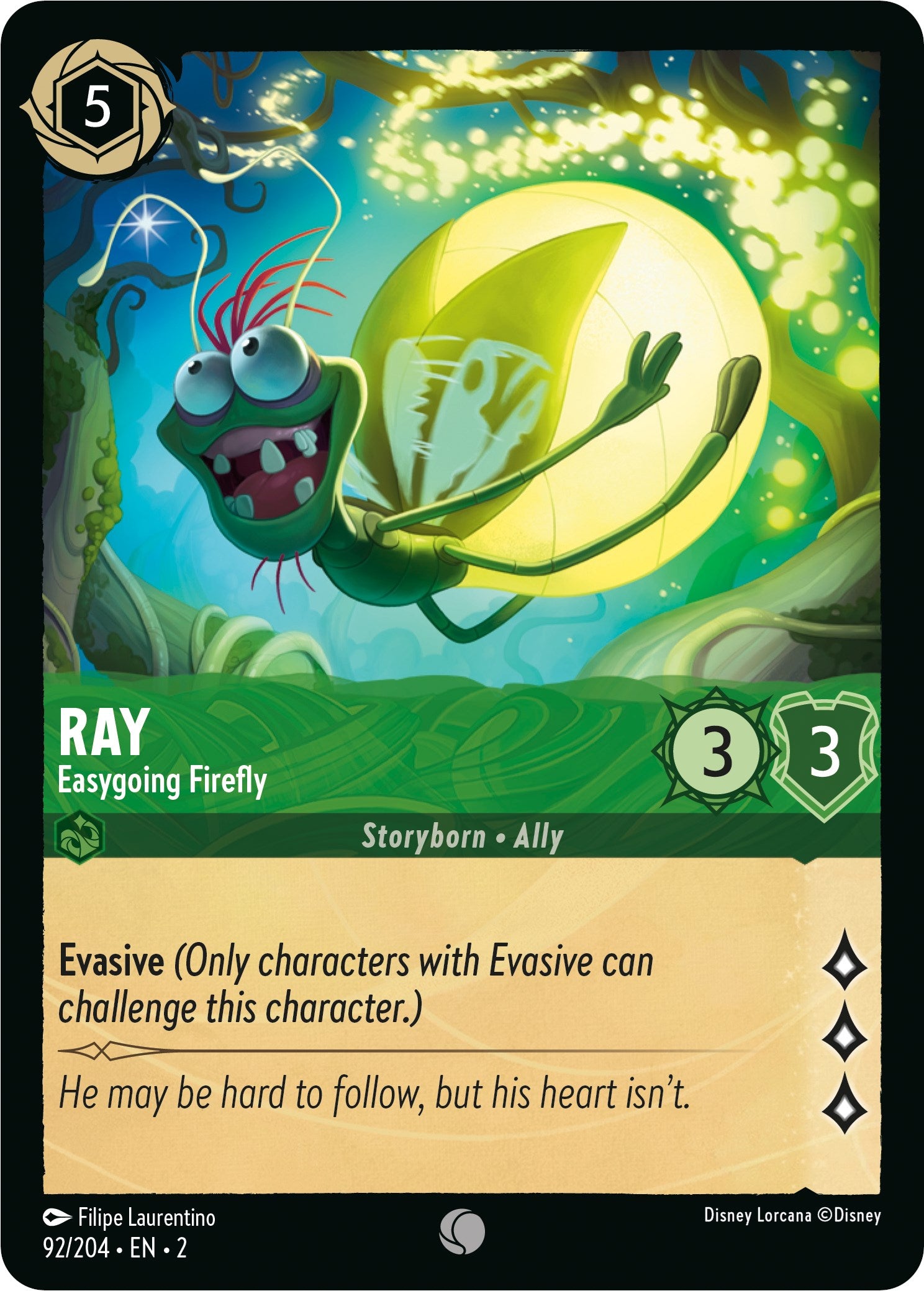 Ray - Easygoing Firefly (92/204) [Rise of the Floodborn] | Eastridge Sports Cards & Games