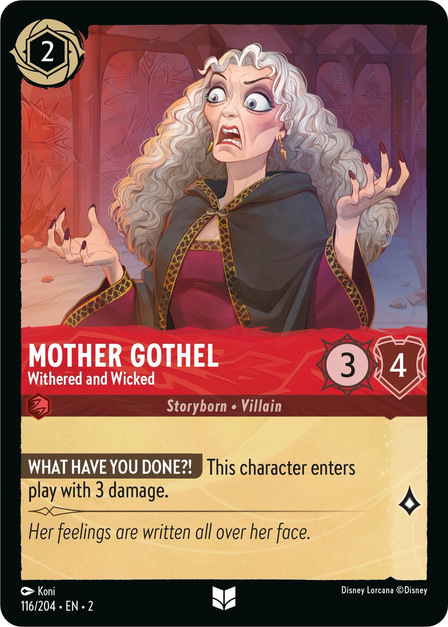 Mother Gothel - Withered and Wicked (116/204) [Rise of the Floodborn] | Eastridge Sports Cards & Games