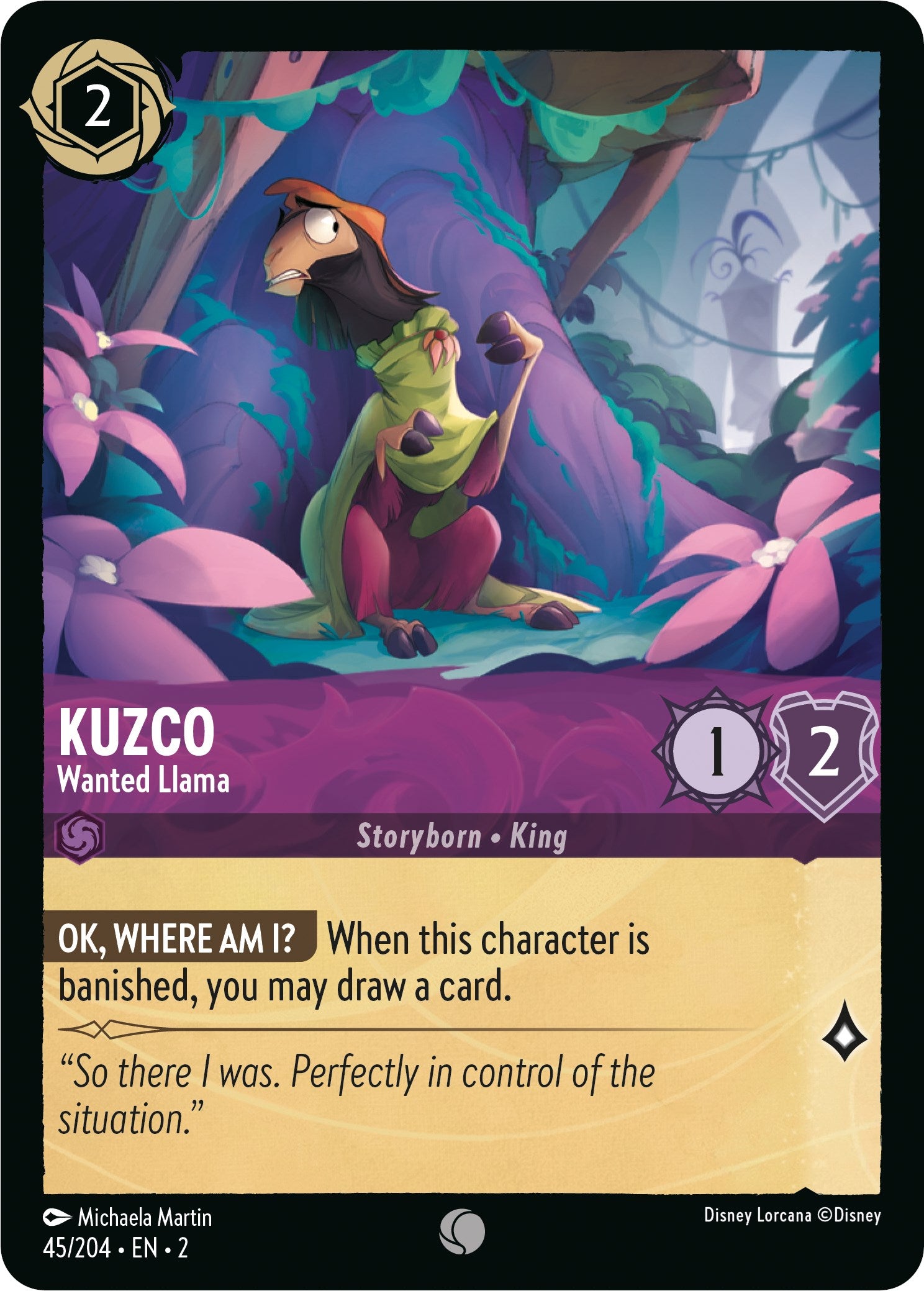 Kuzco - Wanted Llama (45/204) [Rise of the Floodborn] | Eastridge Sports Cards & Games